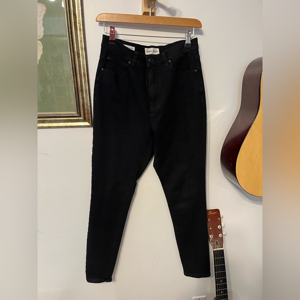 Tribal Black Skinny Jeans Sleek and Stylish